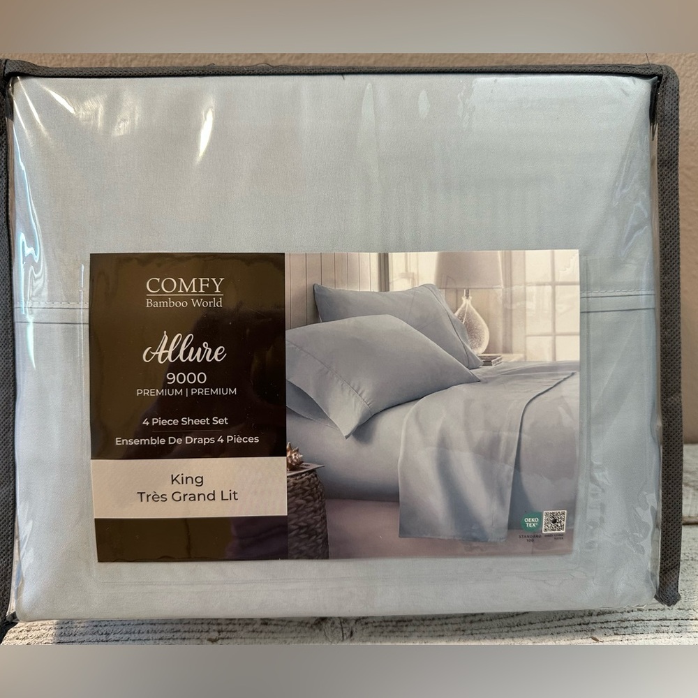 Bamboo King Size Sheet Set - NIP